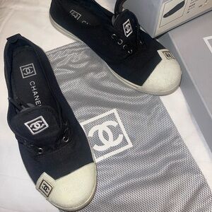 Authentic Vintage Chanel CC Sneakers 36